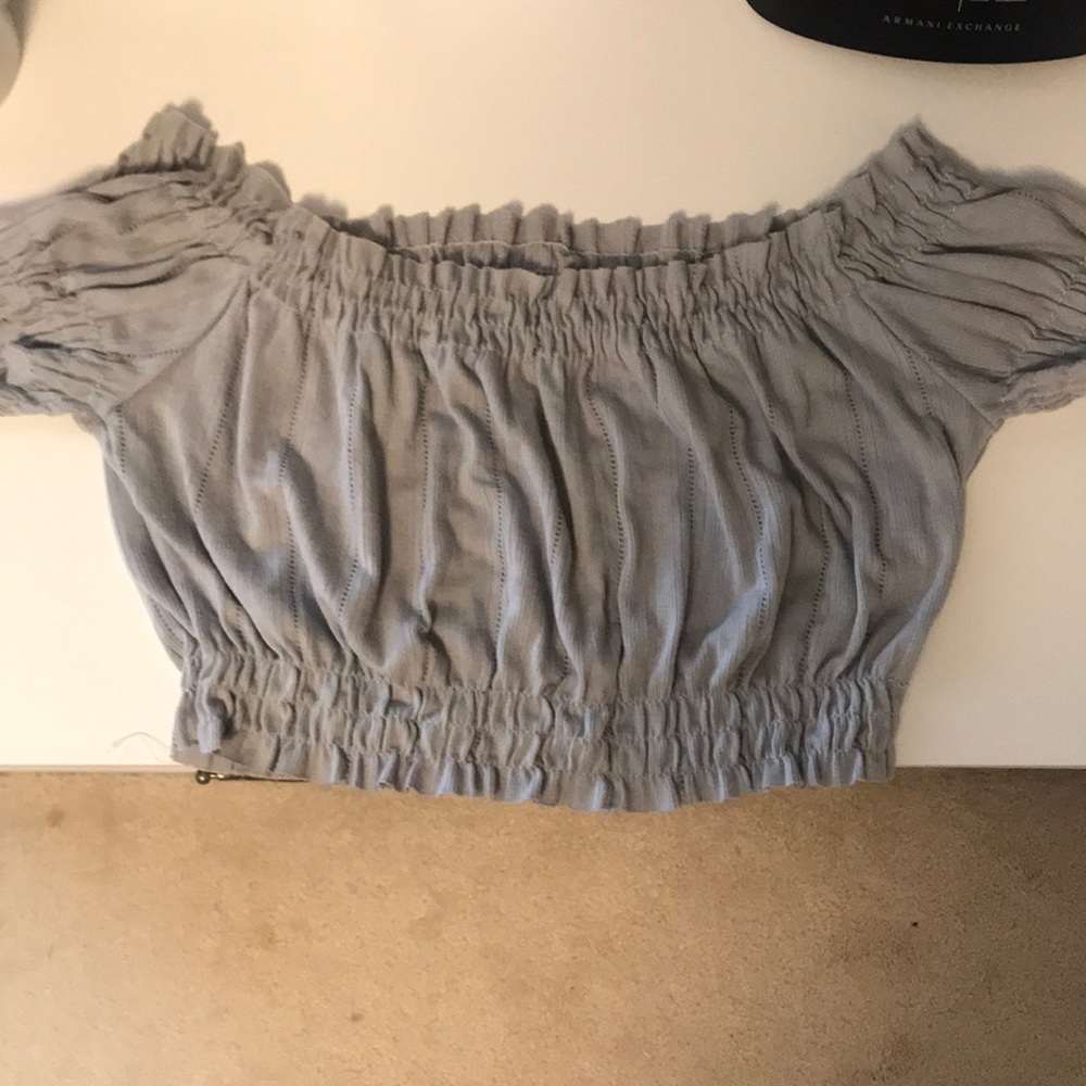 Off the shoulder crop top